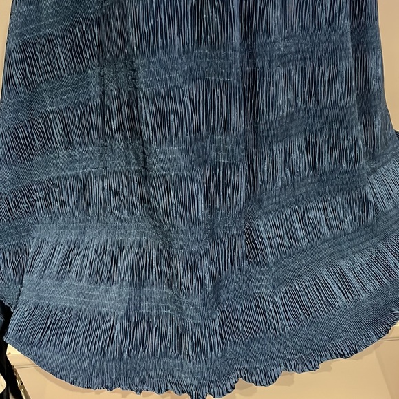 The Others NWT blue and silver long skirt - Picture 3 of 7